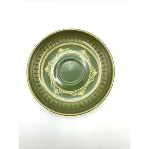 Teaveda "Namaste" Green & Gold Tea Cup Replacement Saucer- NEW